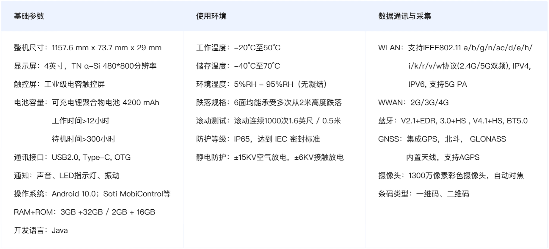 工业级智能手持终端